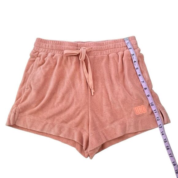 UGG ~ Women’s Orange pull on Terry Cloth Pull On shorts ~ size M ~ drawstring - Picture 10 of 10